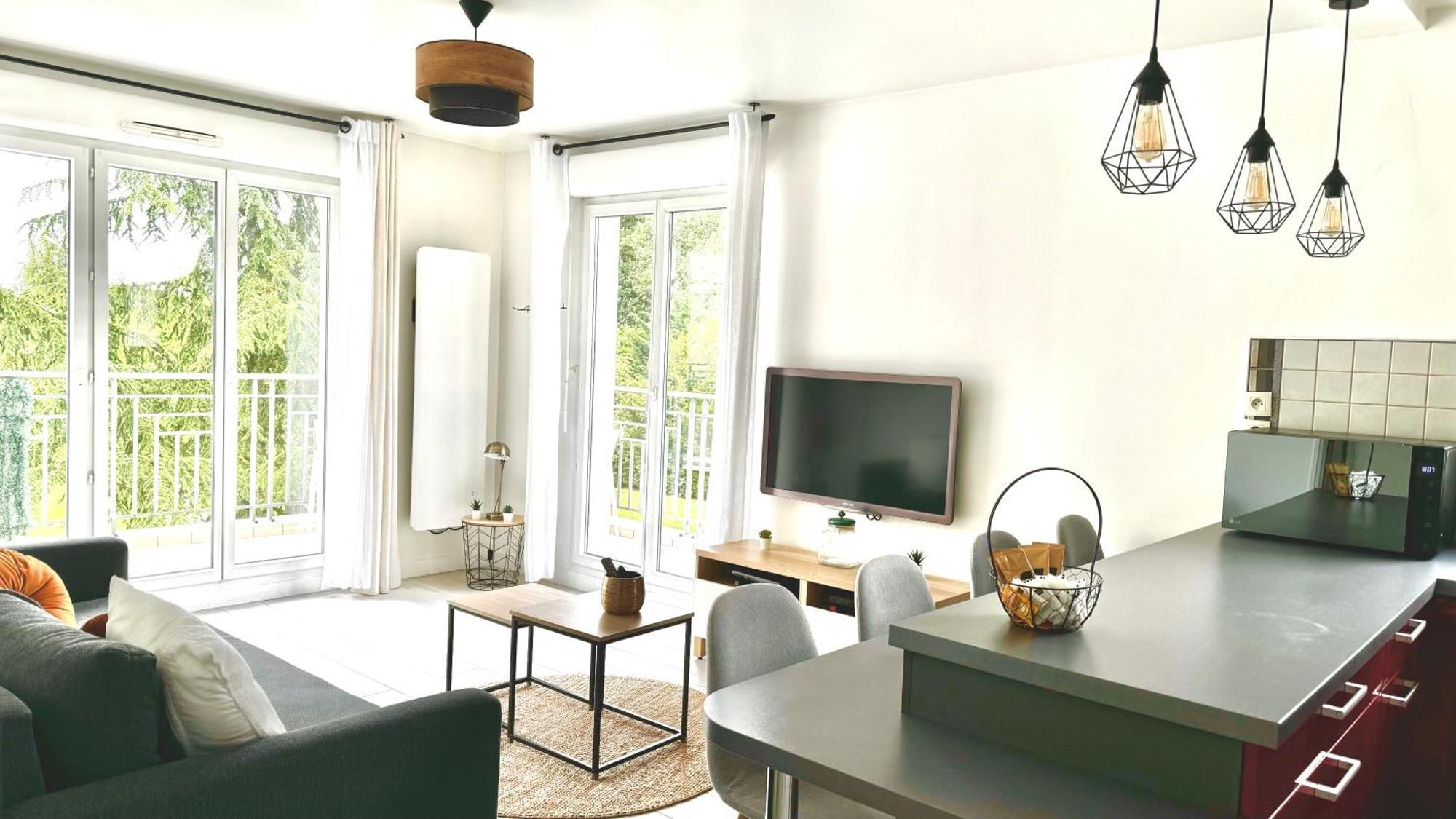 Appartement Central 6 Personnes A 10 Minutes De Disneyland 蒙泰夫兰 外观 照片